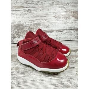 Toddler Nike Air Jordan 11 XI Retro 'Win Like 96' Red Sneakers Sz 8C